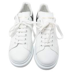 Alexander McQueen White Leather Oversized Low Top Sneakers Size 44