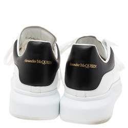 Alexander McQueen White Leather Oversized Low Top Sneakers Size 44