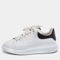 Oversize leather trainers Alexander McQueen White size 41 EU in Leather -  30543903