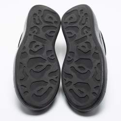 Pre Owned Alexander McQueen Black Patent Leather Oversized Sneakers Size 42