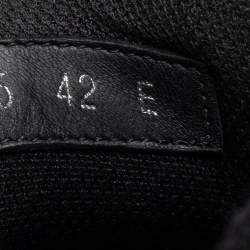 Pre Owned Alexander McQueen Black Patent Leather Oversized Sneakers Size 42