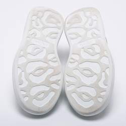 Pre Owned Alexander McQueen White Leather Oversized Sneakers Size 39