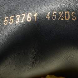 Pre Owned Alexander McQueen Black Leather Oversized Low Top Sneakers Size 45.5