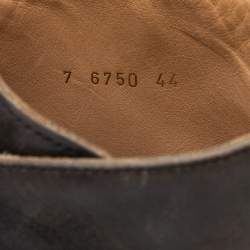 Pre Owned Alexander McQueen Black Leather Ankle Boots Size 44