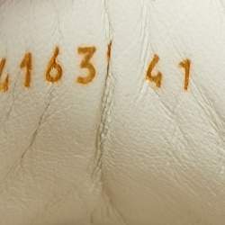 Alexander McQueen White Leather Oversized Sneakers Size 41