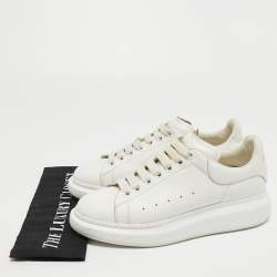 Alexander McQueen White Leather Oversized Sneakers Size 41