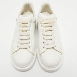 Alexander McQueen White Leather Oversized Sneakers Size 41