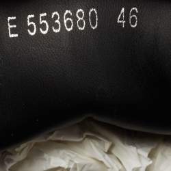 Alexander McQueen Black/White Leather Oversized Sneakers Size 46