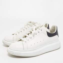 Alexander McQueen Oversized White Blue Croc Sneakers Women size 41.5 11.5