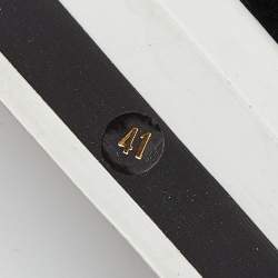 Pre Owned Alexander McQueen Black Velvet Lace Low Top Sneakers Size 41