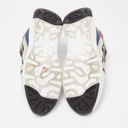 Pre Owned Alexander Mcqueen Multicolor Leather and Suede Exaggerated Sneakers Size 43