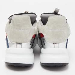 Pre Owned Alexander Mcqueen Multicolor Leather and Suede Exaggerated Sneakers Size 43