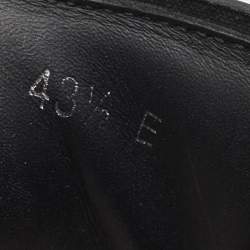 Pre Owned Alexander McQueen Black/White Leather Oversized Sneakers Size 43.5