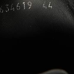 Pre Owned Alexander McQueen Black Leather Oversized Runner Low Top Sneakers Size 44