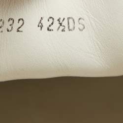 Pre Owned Alexander Mcqueen White Leather Oversized Transparent Sole Sneakers Size 42.5 