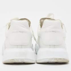 Pre Owned Alexander McQueen White  Leather Oversized Runner Sneakers Size 45