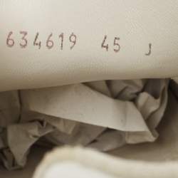 Pre Owned Alexander McQueen White  Leather Oversized Runner Sneakers Size 45