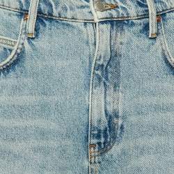 مملوكة مسبقًا Alexander Wang Vintage Faded Indigo Denim Shorts M Waist 32"