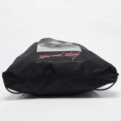 Alexander Wang Black Nylon Slow and Steady Wallie Gym Sack Backpack