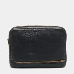 Pre Owned حقيبة أجندة جلد مُحبب أسود من ألكسندر وانغ