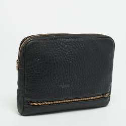 Pre Owned حقيبة أجندة جلد مُحبب أسود من ألكسندر وانغ