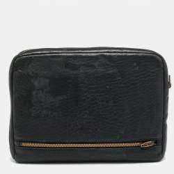 Pre Owned حقيبة أجندة جلد مُحبب أسود من ألكسندر وانغ