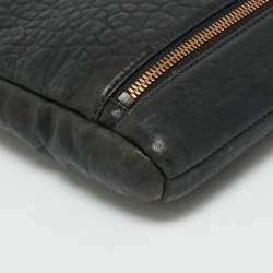 Pre Owned حقيبة أجندة جلد مُحبب أسود من ألكسندر وانغ