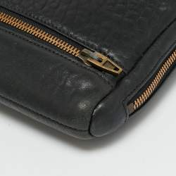 Pre Owned حقيبة أجندة جلد مُحبب أسود من ألكسندر وانغ