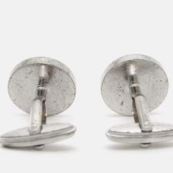 Alfred Dunhill Button Sterling Silver Cufflinks
