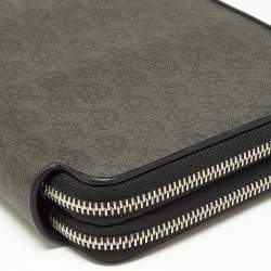 Dunhill Grey/Black Monogram Coated Canvas and Leather Travel Organizer