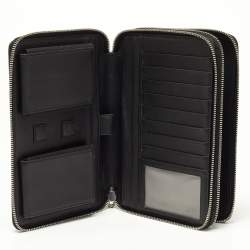 Dunhill Grey/Black Monogram Coated Canvas and Leather Travel Organizer