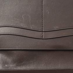Alfred Dunhill Navy Blue Leather Long Bifold Wallet 
