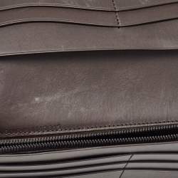 Alfred Dunhill Navy Blue Leather Long Bifold Wallet 