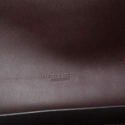 Alfred Dunhill Dark Brown Leather Flap Document Case