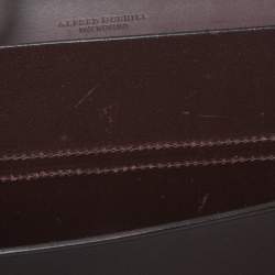 Alfred Dunhill Dark Brown Leather Flap Document Case