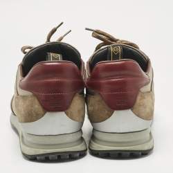 Pre Owned Alfred Dunhill Multicolor Leather and Mesh Radial Runner Sneakers Size 46