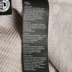 All Saints Grey Marl Wool Rib Knit Open Front Cardigan S