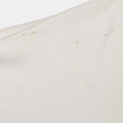 Pre Owned All Saints Off-White Cotton V-Neck T-Shirt M