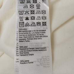 Pre Owned All Saints Off-White Cotton V-Neck T-Shirt M