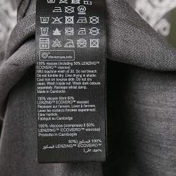 Pre Owned All Saints Black Paisley Print Crepe Short Sleeve Shirt S