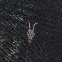 Pre Owned All Saints Black Black Merino Wool Moda Crew Sweatshirt S