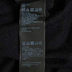 Pre Owned All Saints Black Black Merino Wool Moda Crew Sweatshirt S