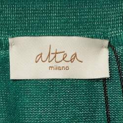 Pre Owned Altea Green Ombre Cotton Knit Polo T-Shirt L