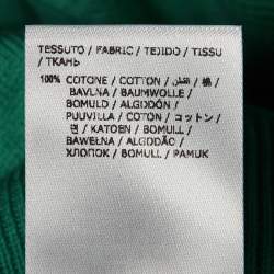 Pre Owned Altea Green Ombre Cotton Knit Polo T-Shirt L