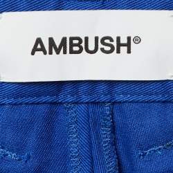 Pre Owned Ambush Blue Cotton Wide Shorts M/Waist 33"