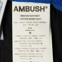 Pre Owned Ambush Blue Cotton Wide Shorts M/Waist 33"