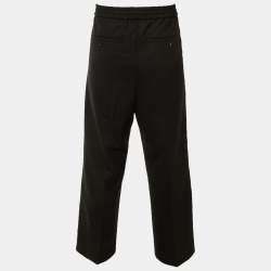 مملوكة مسبقًا بنطال أمي ألكسندر ماتيوسي صوف مزيج أسود مقاس متوسط