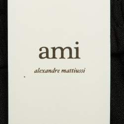 مملوكة مسبقًا بنطال أمي ألكسندر ماتيوسي صوف مزيج أسود مقاس متوسط