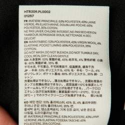 مملوكة مسبقًا بنطال أمي ألكسندر ماتيوسي صوف مزيج أسود مقاس متوسط