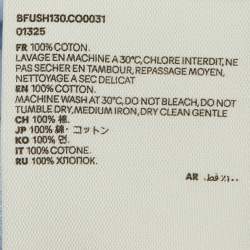 مملوكة مسبقًا قميص أمي قطن أزرق بأزرار طويل مقاس متوسط - ميديوم